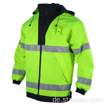 ANSI/ISEA CLASS 3 Schwarzer unterer Sichtbarkeit Jacke